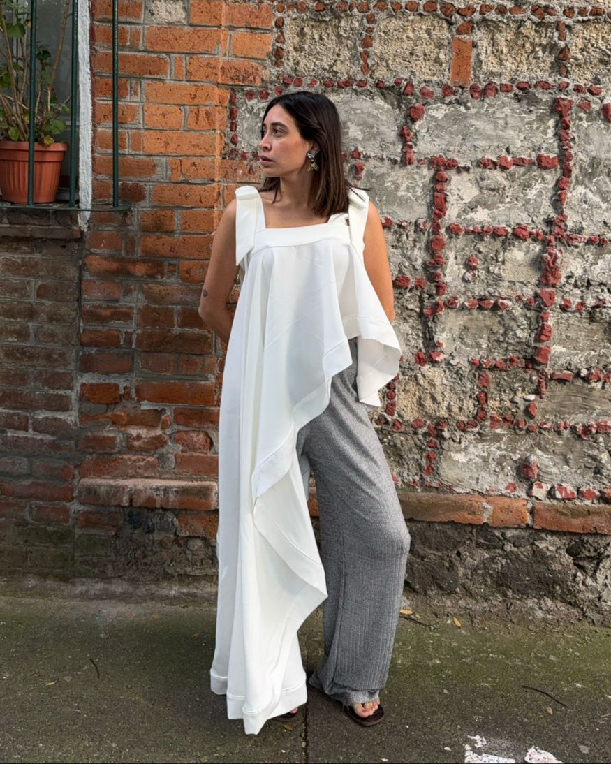 Blusa Asimetrica Larga