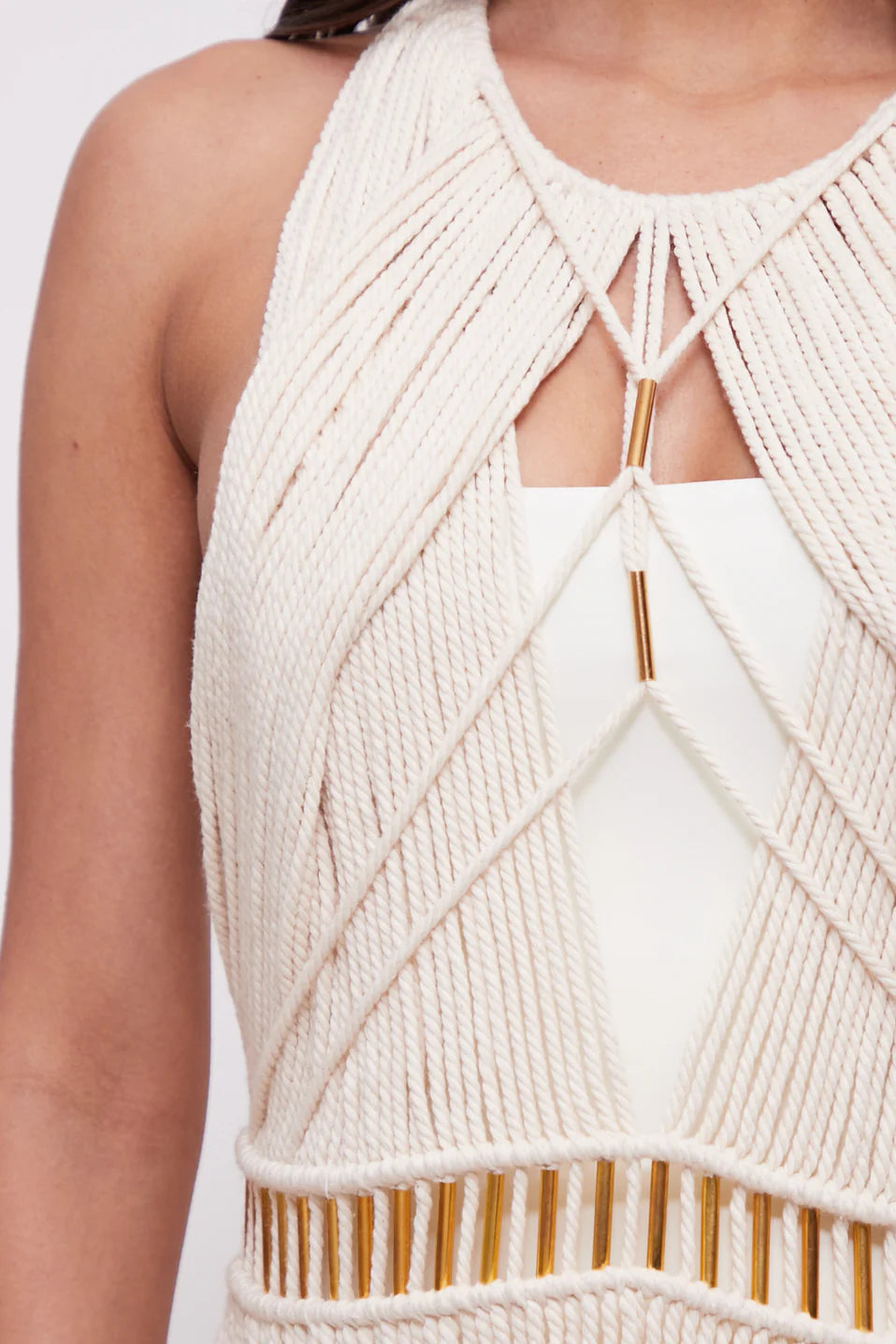 Vestido Macramé 1.0 Crudo