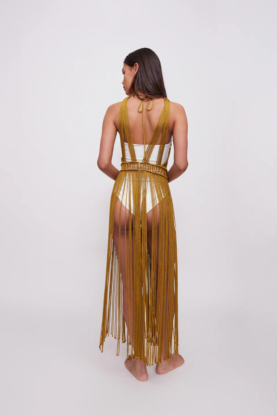 Vestido Macramé 1.0 Dorado
