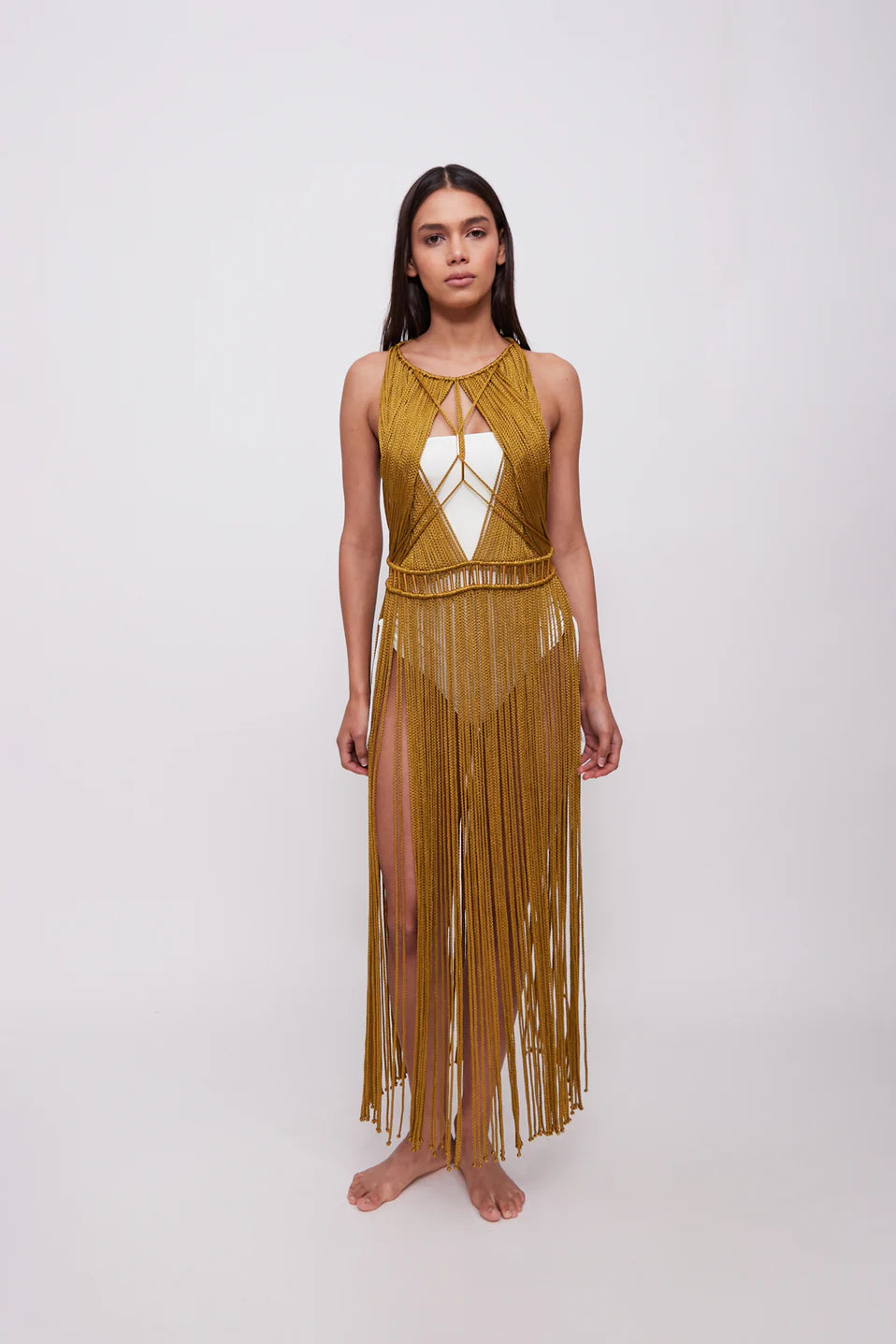 Vestido Macramé 1.0 Dorado