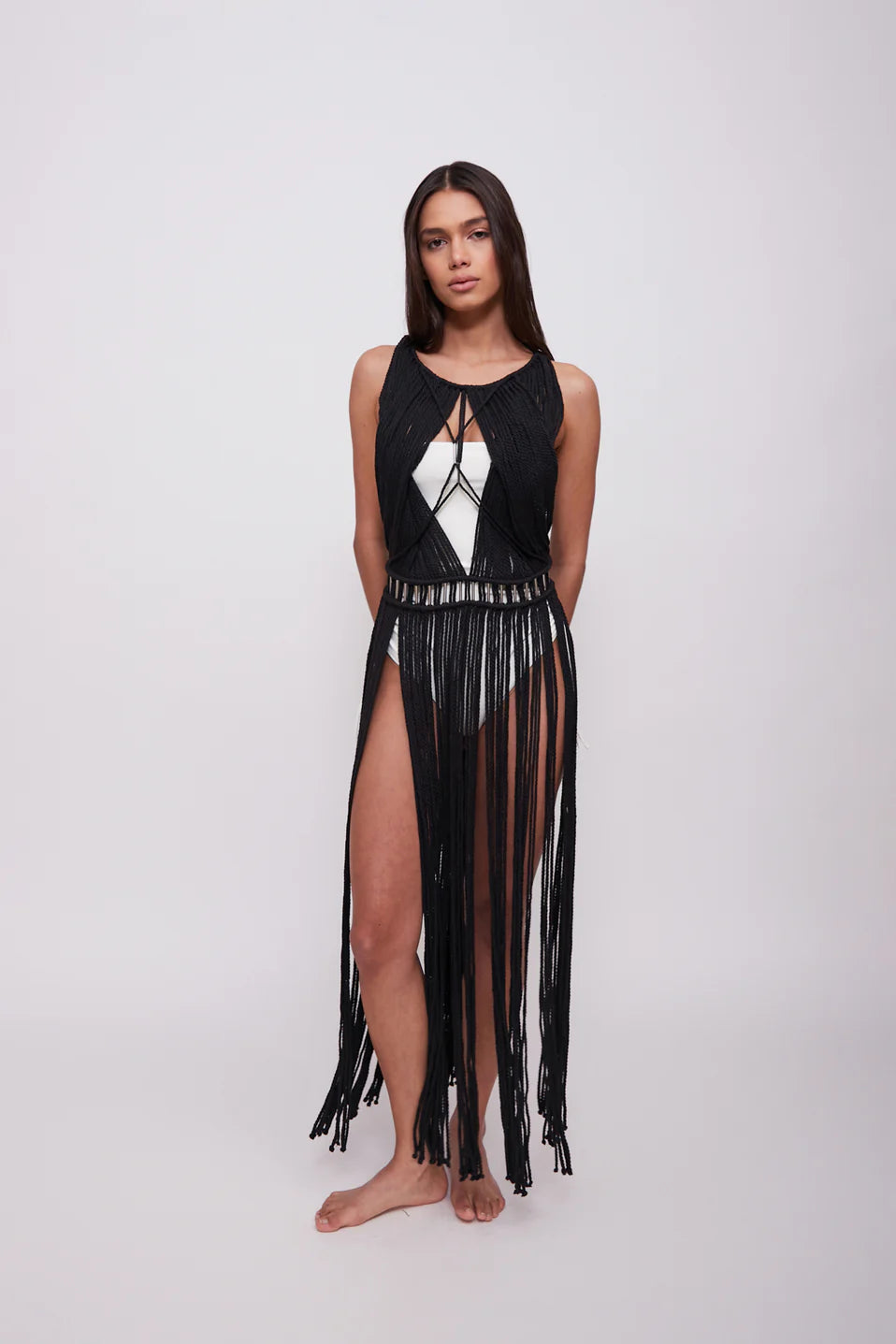 Vestido Macramé 1.0 Negro