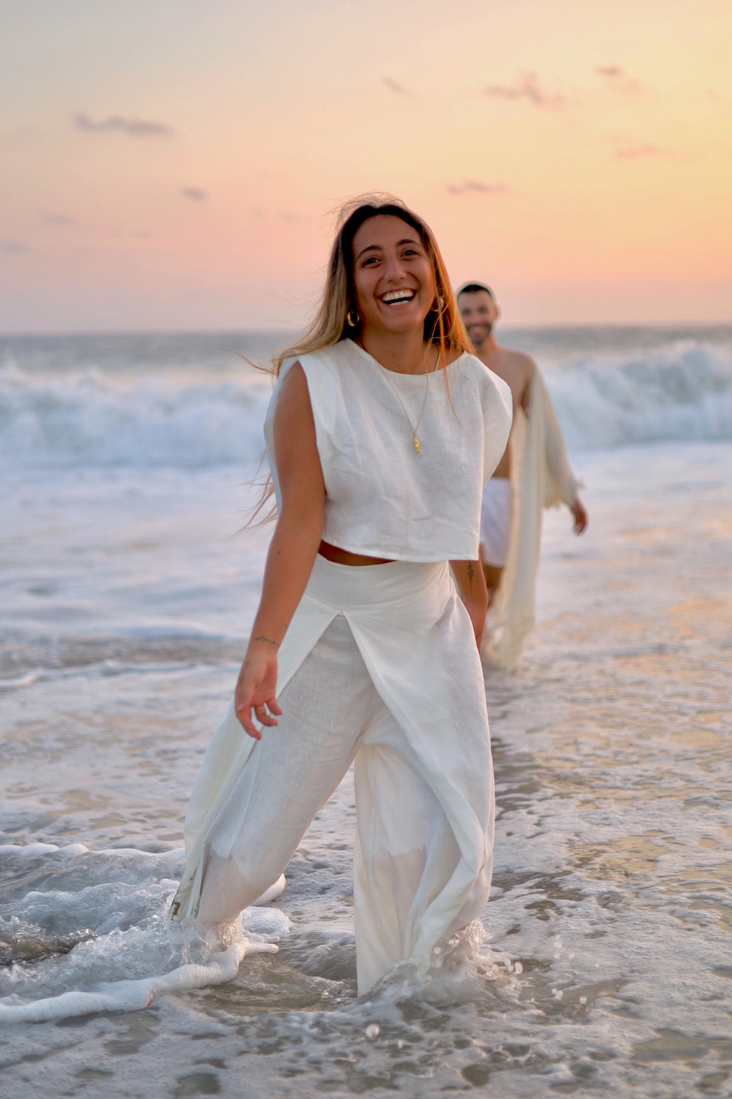Blusa Lino Blanca