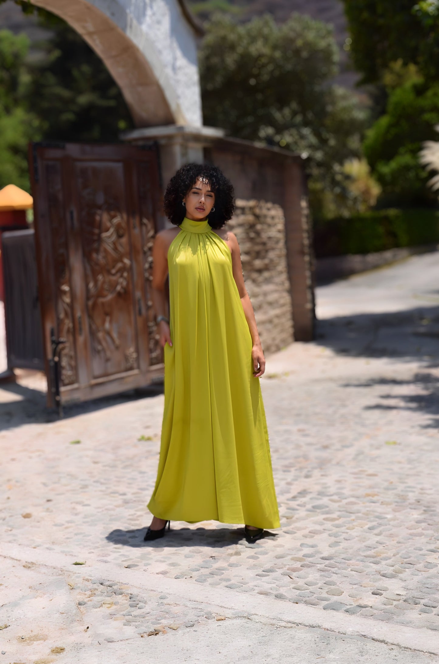 Mono Halter Flowy Limon