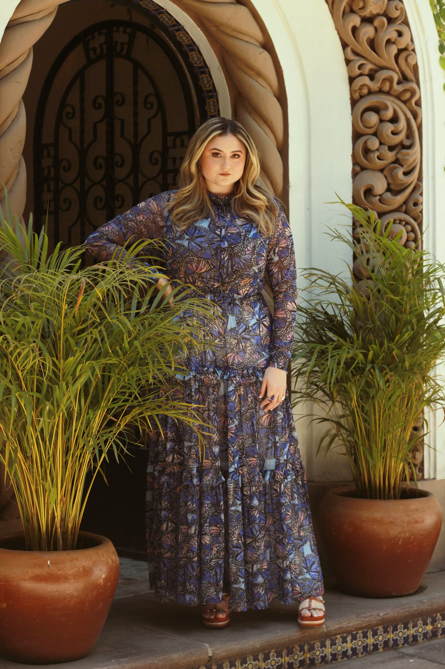 Vestido Mariposas Azul