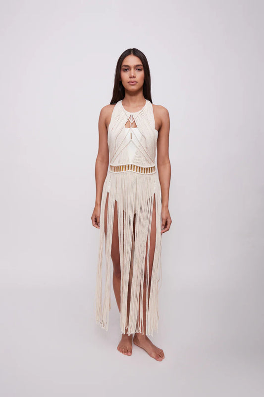Vestido Macramé 1.0 Crudo