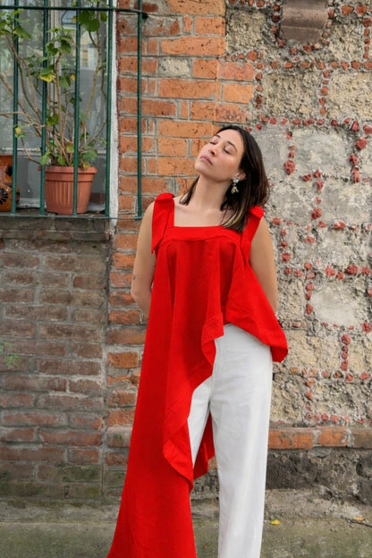 Blusa Asimetrica Larga