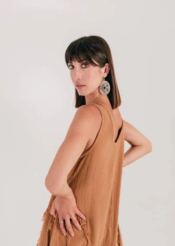 Vestido Malu Canela