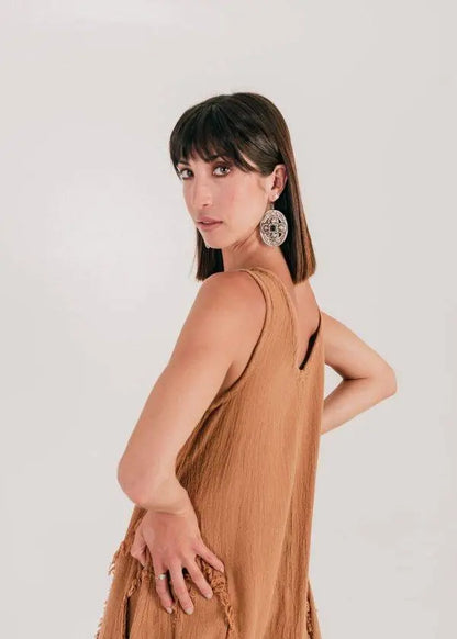 Vestido Malu Canela
