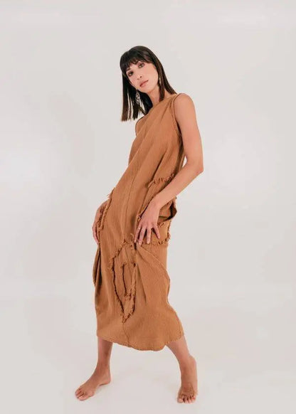 Vestido Malu Canela