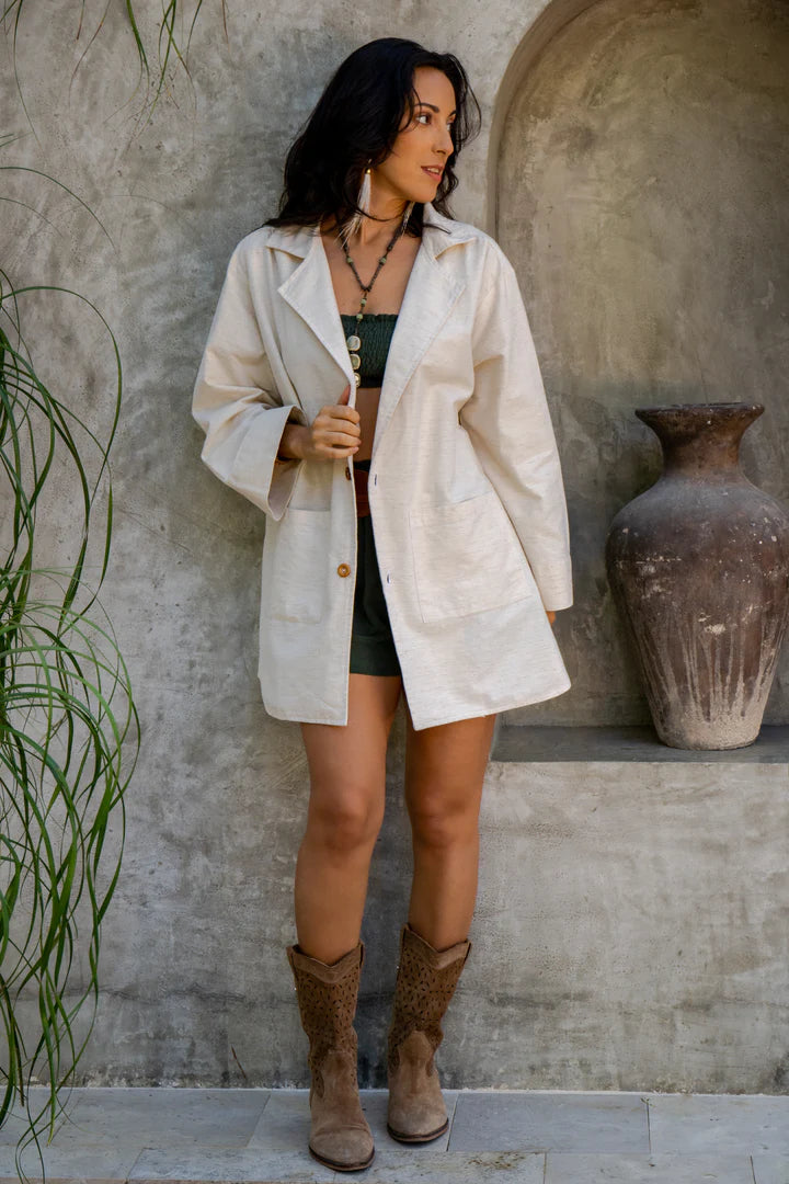 Saco Oversize Beige