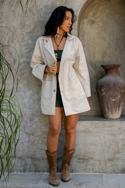Saco Oversize Beige